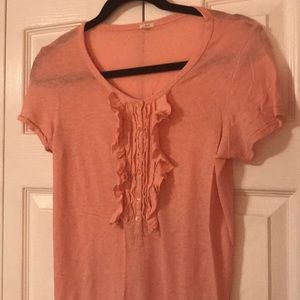 JCREW ruffled Shirt